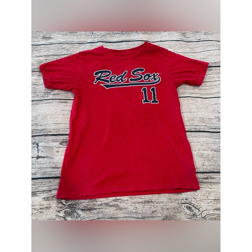 MLB Genuine Merchandise Red Boston Red Sox Graphic Tee Devers #11
